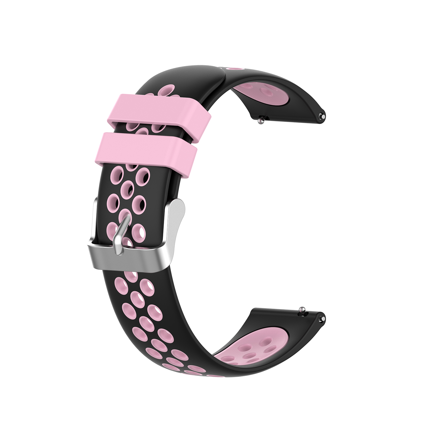 Bakeey-22mm-Two-color-Buckle-Strap-Stoma-Silicone-Replacement-Strap-For-Amazfit-GTR-47MM-1814094-16