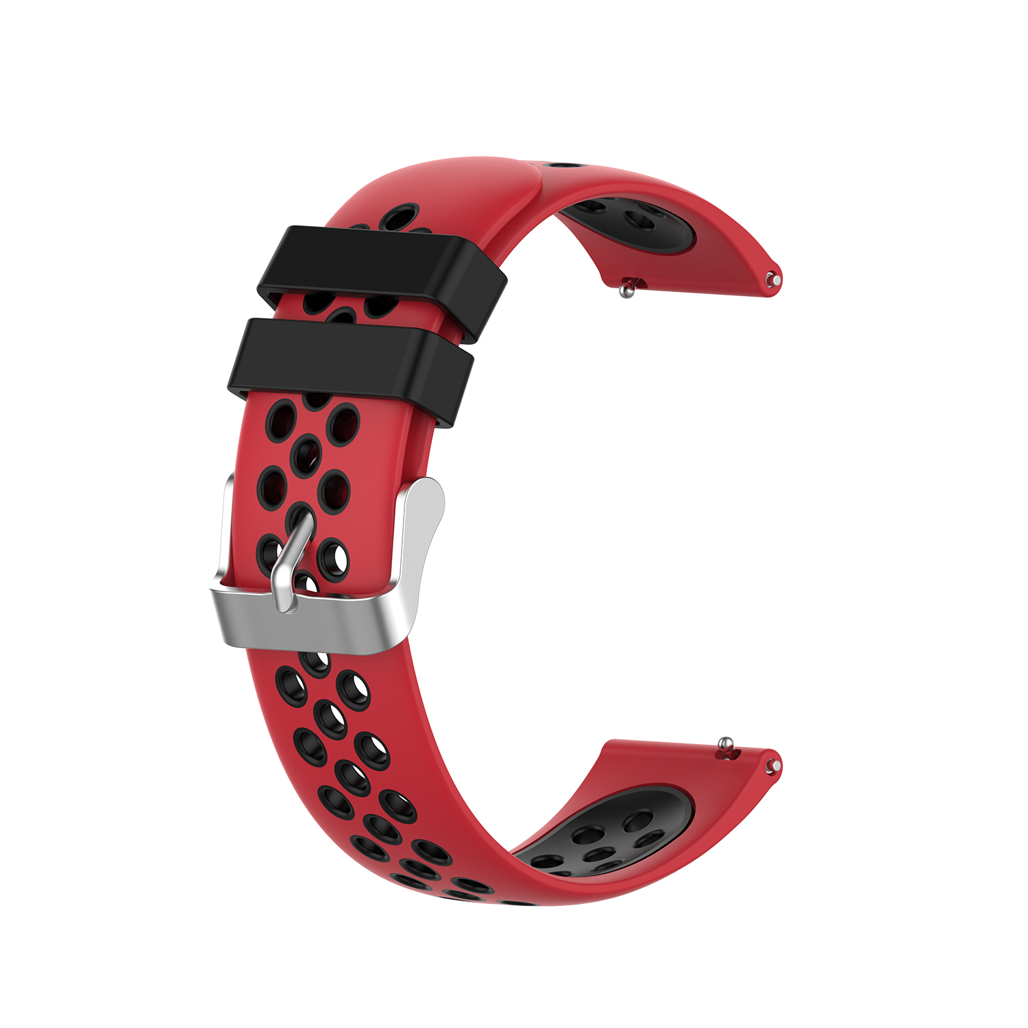 Bakeey-22mm-Two-color-Buckle-Strap-Stoma-Silicone-Replacement-Strap-For-Amazfit-GTR-47MM-1814094-25