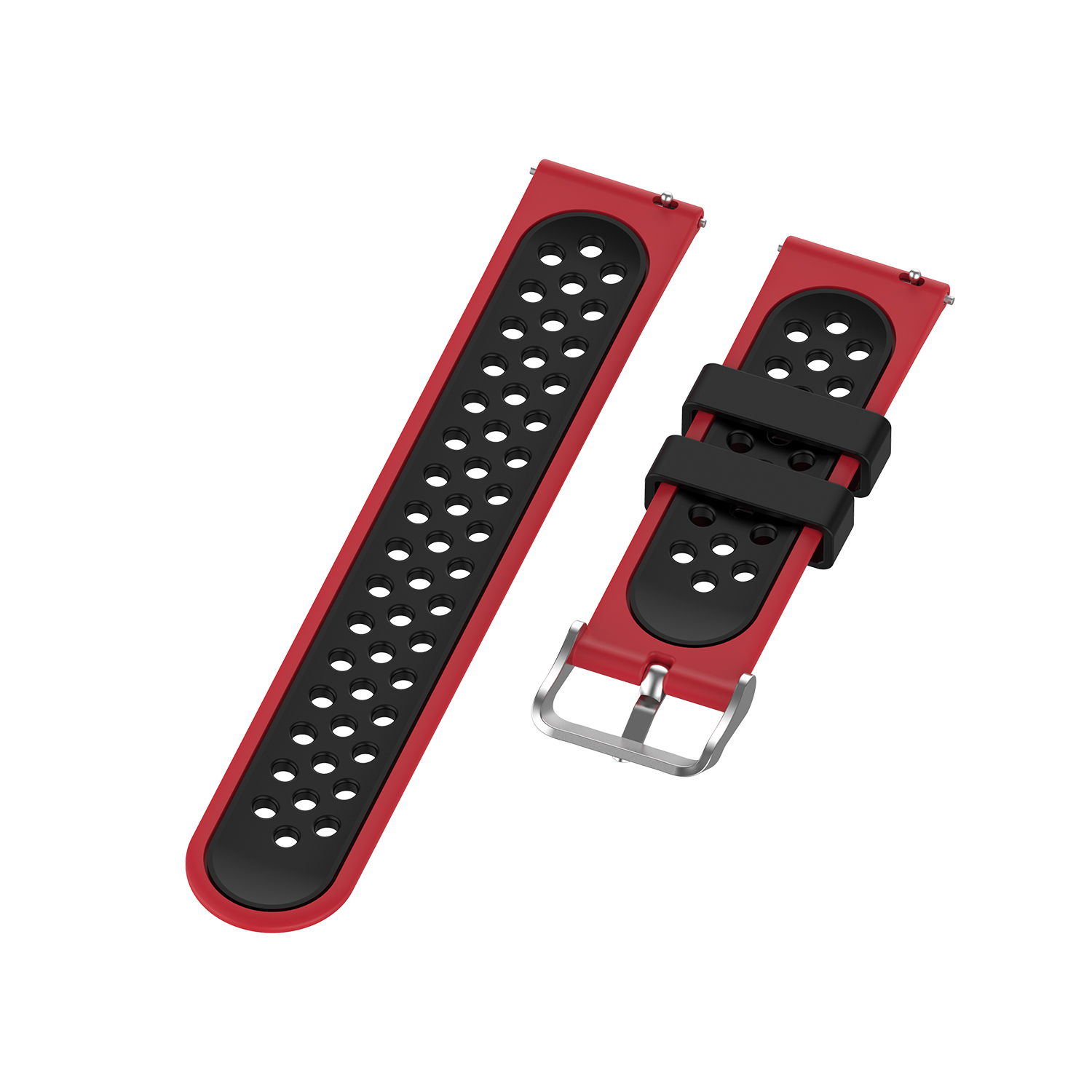 Bakeey-22mm-Two-color-Buckle-Strap-Stoma-Silicone-Replacement-Strap-For-Amazfit-GTR-47MM-1814094-26