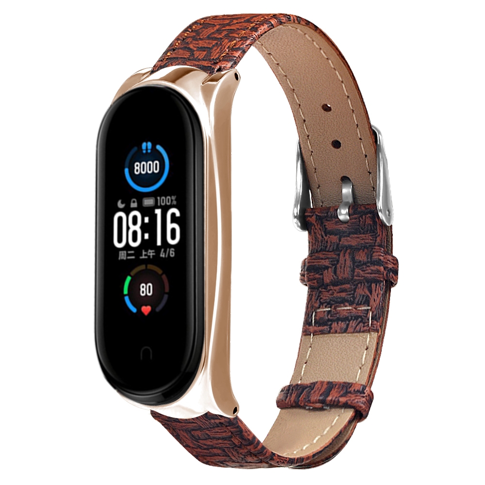 Bakeey-Buckle-Metal-Shell-Braided-Pattern-Belt-Watch-Band-Watch-Strap-for-Xiaomi-Miband-5-Miband-5-N-1719482-23