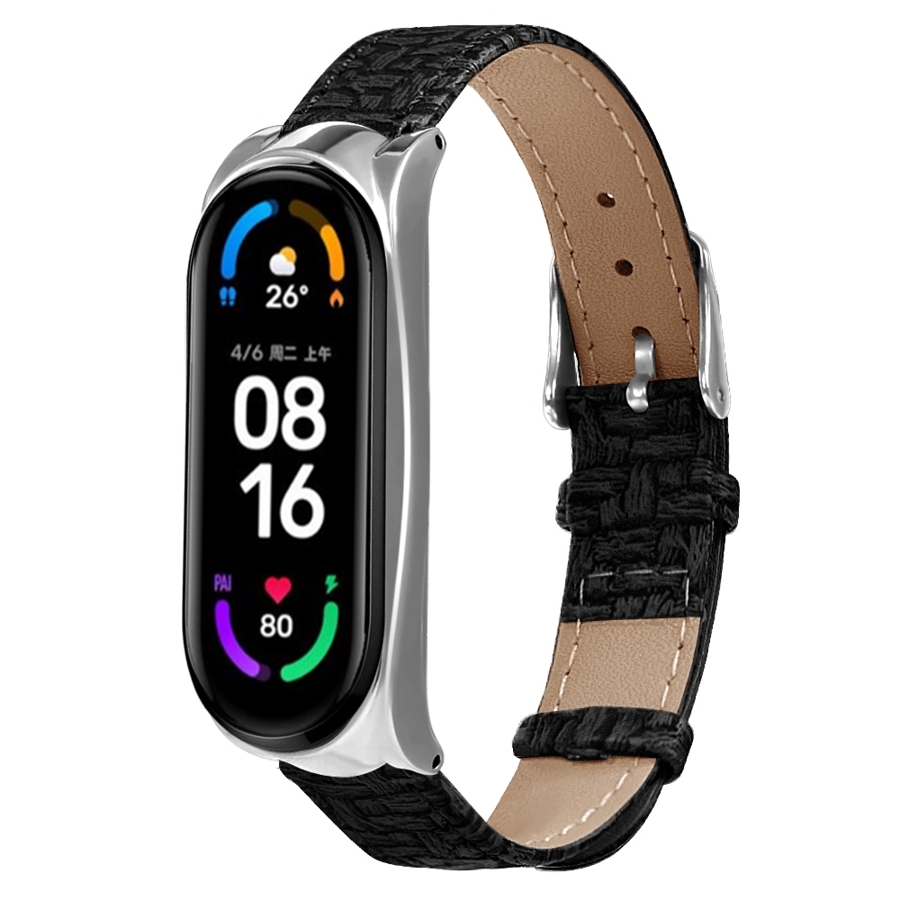 Bakeey-Business-Weave-Textured-PU-Leather-Watch-Band-Strap-Replacement-for-Xiaomi-Mi-Band-6--Mi-Band-1838364-8