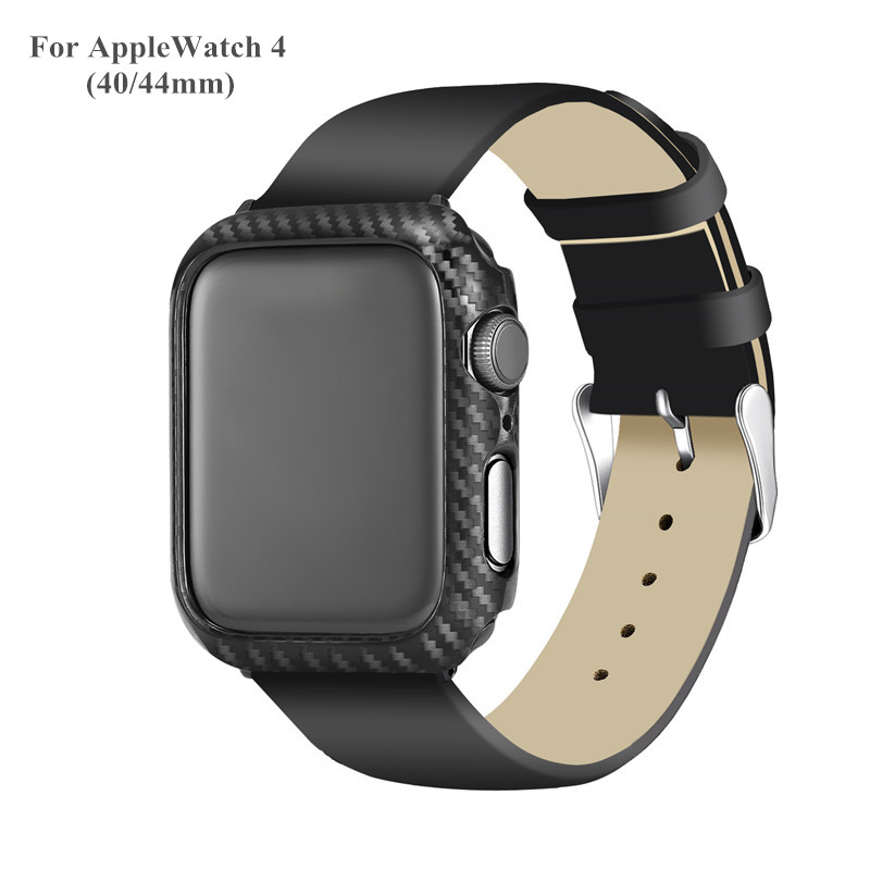 Bakeey-Carbon-Fiber-Watch-Bumper-Watch-Cover-For-Apple-Watch-Series-1234-1396635-5