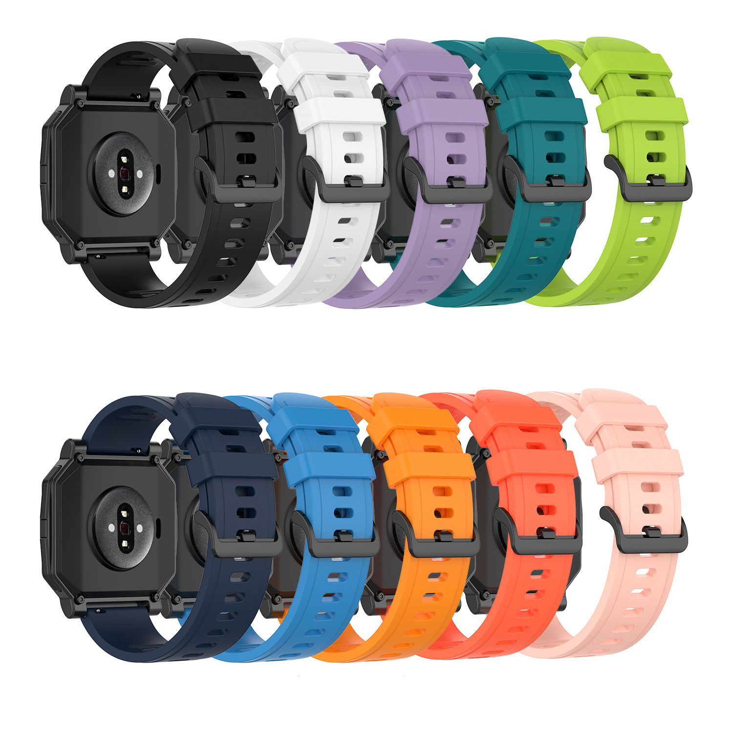 Bakeey-Colorful-Silicone-Watch-Strap-with-Adjust-Tool-for-Amazfit-NEO-Smart-Watch-1744163-2