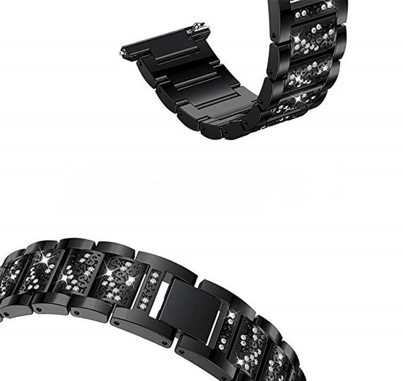 Bakeey-Diamond-Watch-Strap-Fashionable-Three-beads-Watch-Band-for-Garmin-Fenix-Chronos-1459628-2