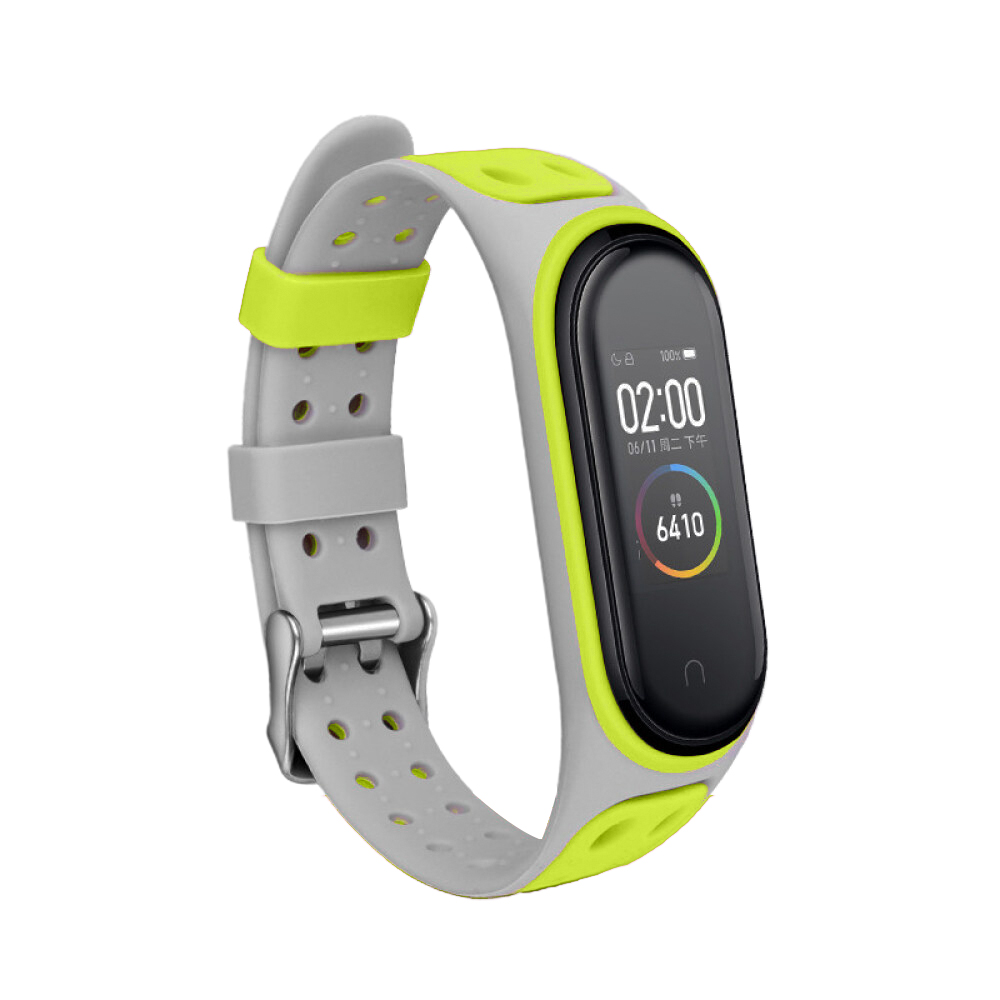 Bakeey-Dual-Color-Silicone-Watch-Band-Watch-Strap-Replacement-for-Xiaomi-Miband-5-Non-original-1712528-11