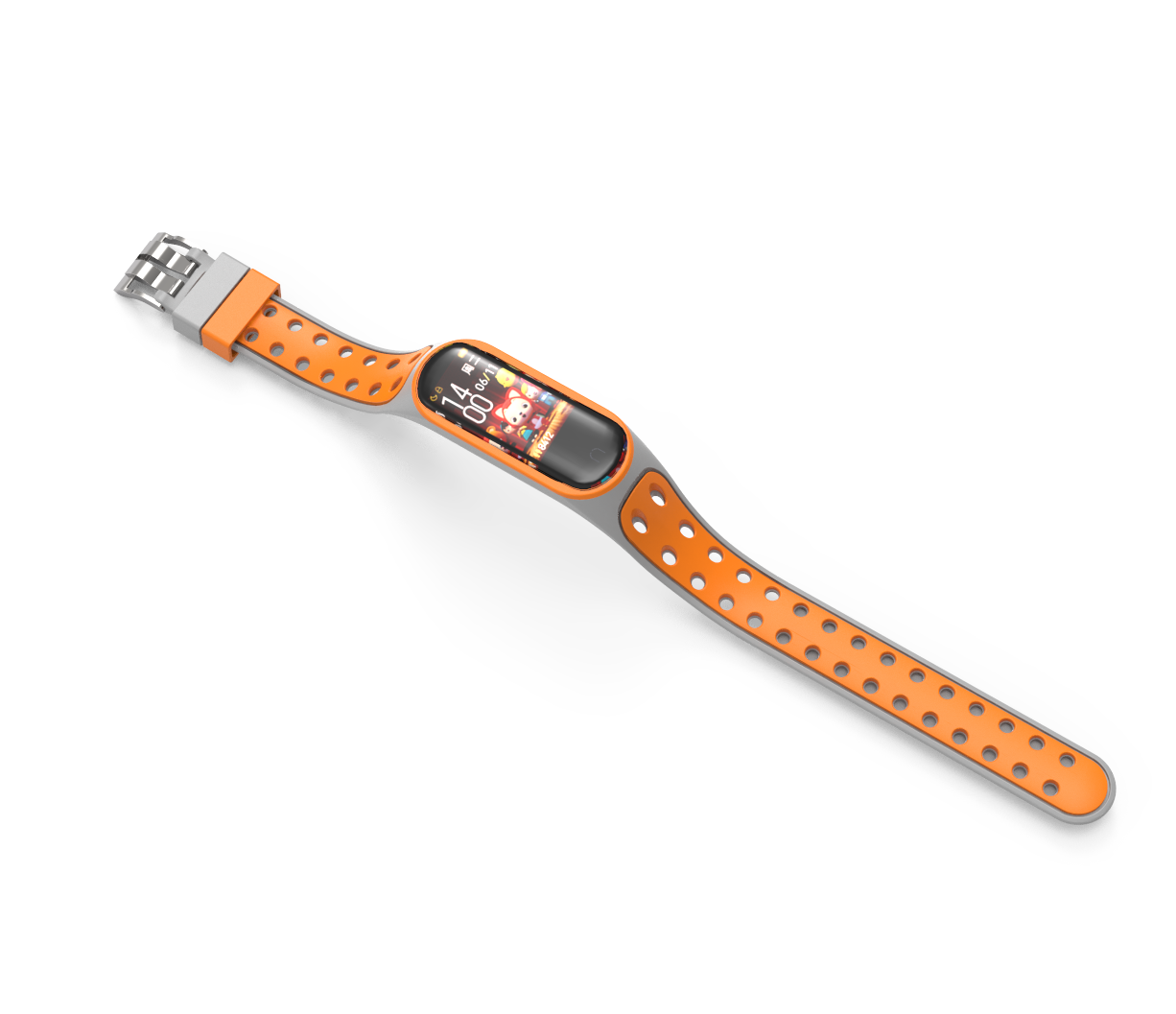 Bakeey-Dual-Color-Silicone-Watch-Band-Watch-Strap-Replacement-for-Xiaomi-Miband-5-Non-original-1712528-18