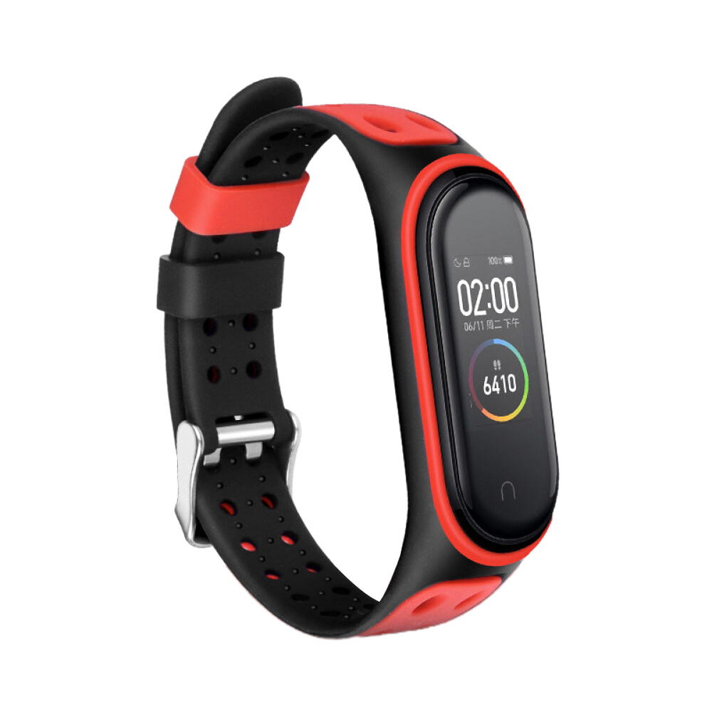 Bakeey-Dual-Color-Silicone-Watch-Band-Watch-Strap-Replacement-for-Xiaomi-Miband-5-Non-original-1712528-6