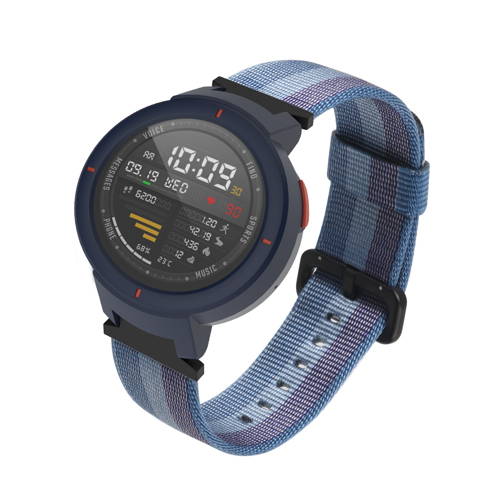 Bakeey-Durable-Canvas-Nylon-Replacement-Watch-Band-for-Xiaomi-Amazfit-Verge-Smart-Watch-Non-original-1401159-1