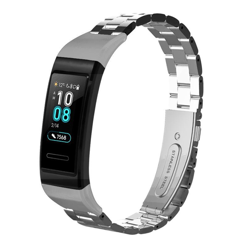 Bakeey-Full-Steel-Watch-Band-Replacement-Watch-Strap-for-Huawei-Band-33-pro-Smart-Watch-1537565-3