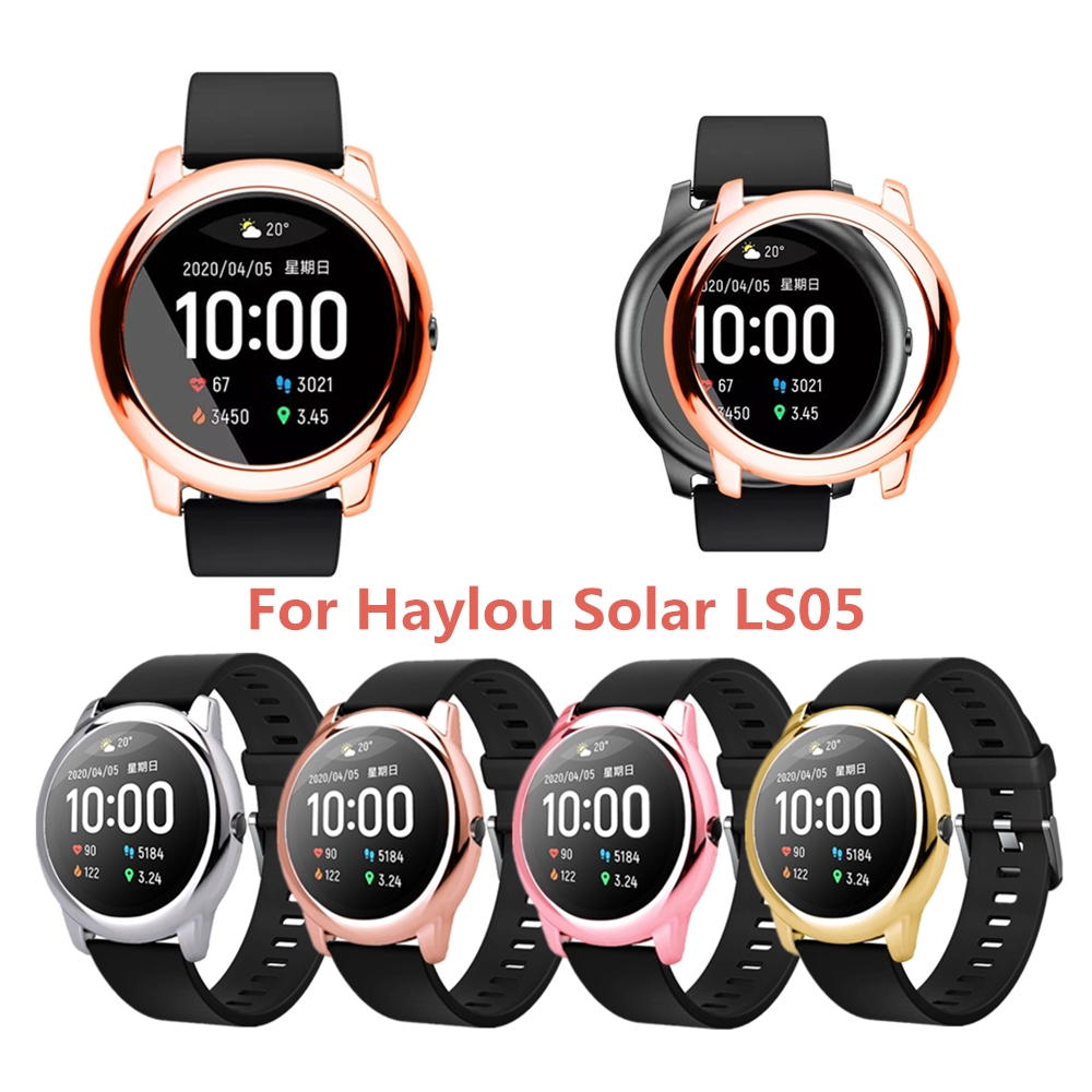 Bakeey-PC-Metal-Watch-Case-Cover-Screen-Protector-for-Haylou-LS05-Solar-Smart-Watch-1734809-1