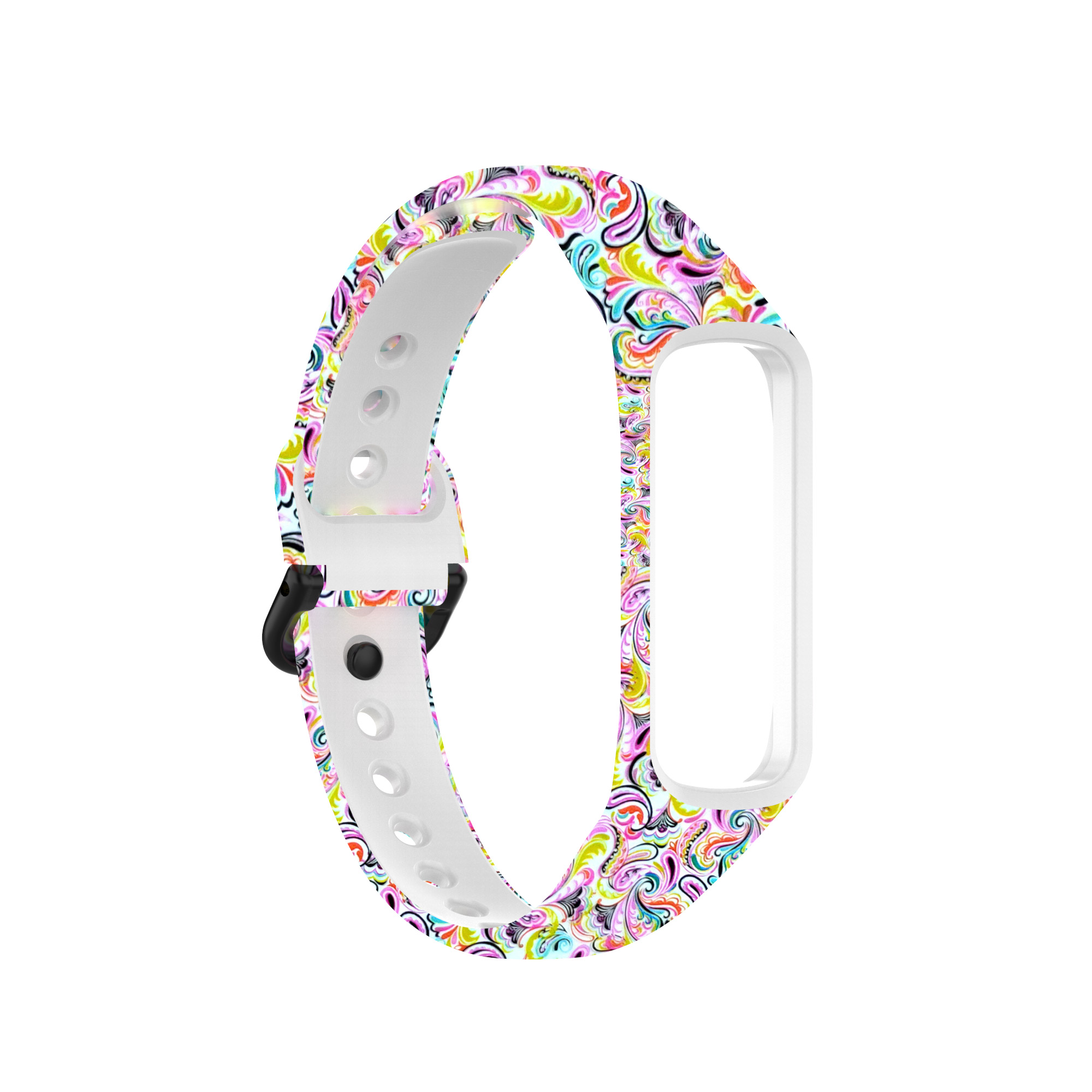 Bakeey-Printed-Pattern-Stainless-Steel-Buckle-Smart-watch-Band-Replacement-Strap-For-Samsung-Galaxy--1806217-13