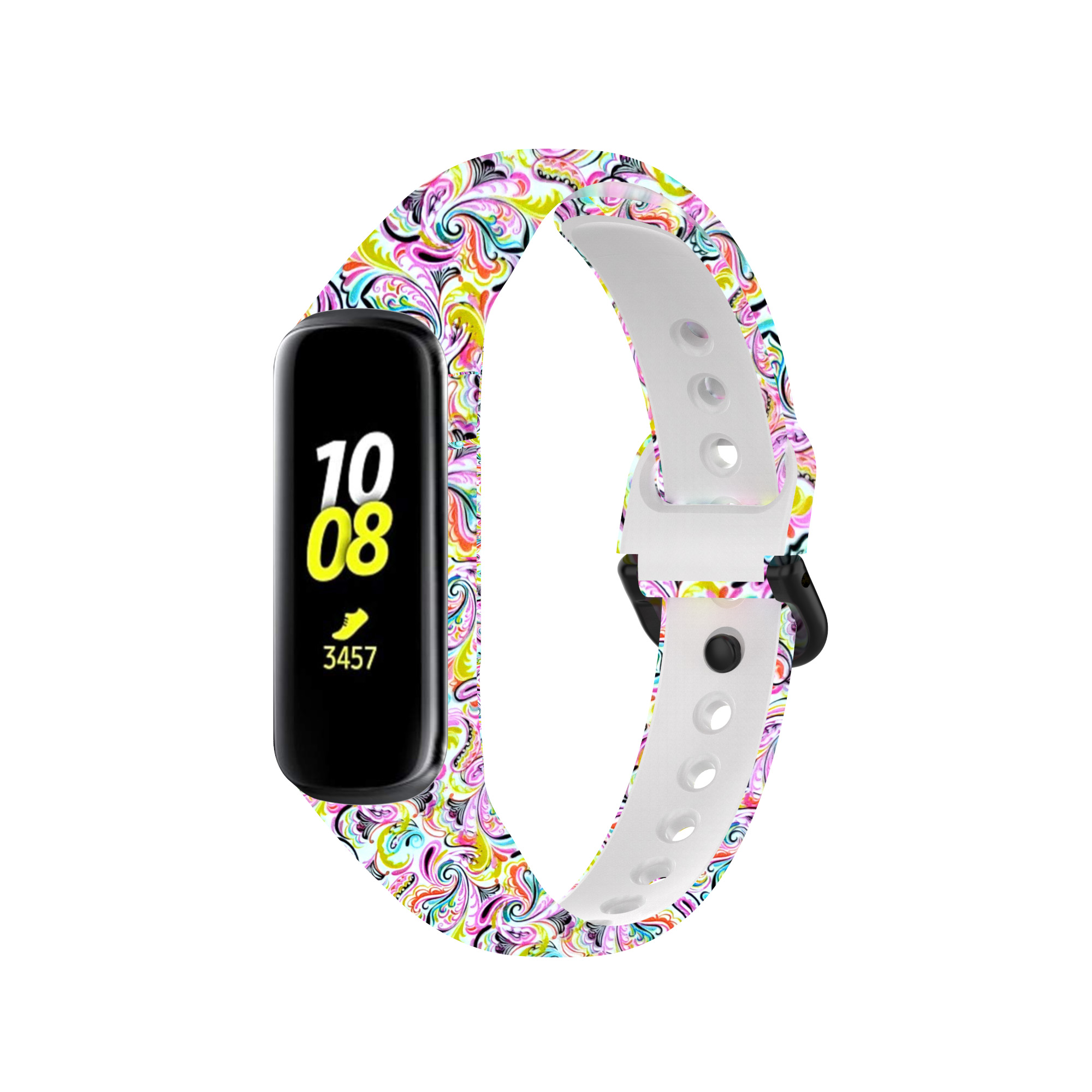 Bakeey-Printed-Pattern-Stainless-Steel-Buckle-Smart-watch-Band-Replacement-Strap-For-Samsung-Galaxy--1806217-15
