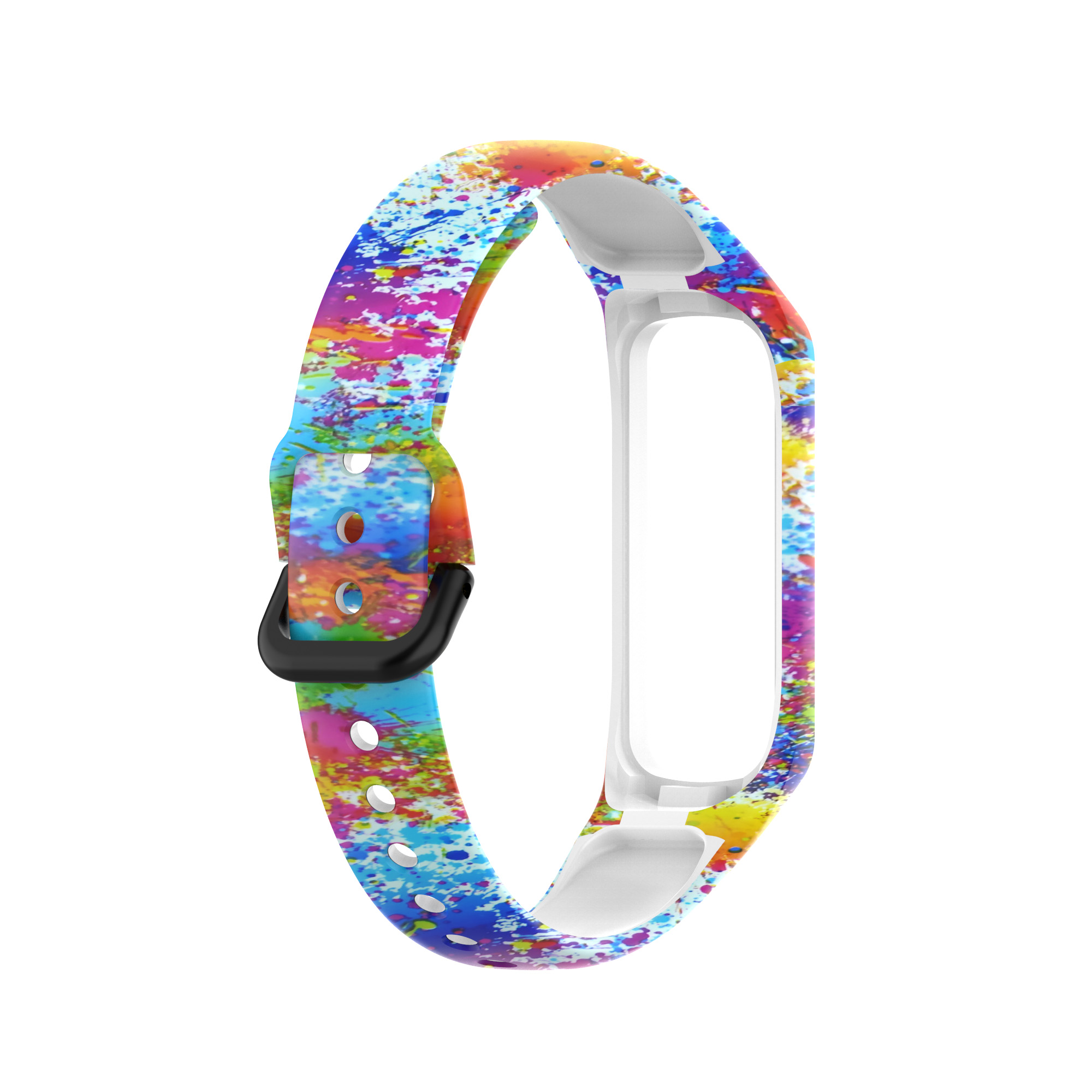 Bakeey-Printed-Pattern-Stainless-Steel-Buckle-Smart-watch-Band-Replacement-Strap-For-Samsung-Galaxy--1806217-5