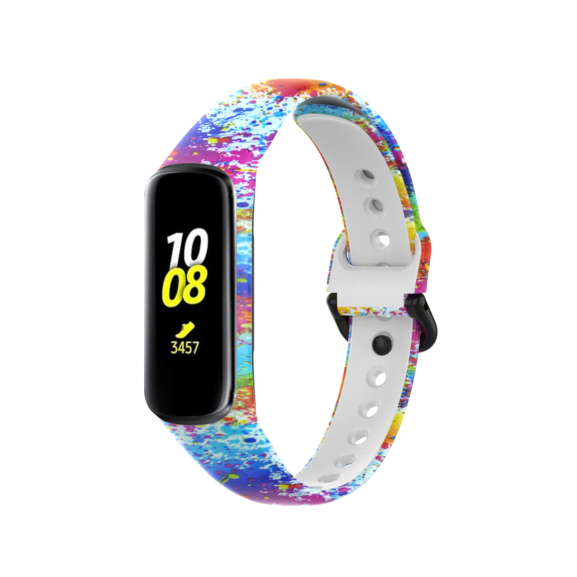 Bakeey-Printed-Pattern-Stainless-Steel-Buckle-Smart-watch-Band-Replacement-Strap-For-Samsung-Galaxy--1806217-6