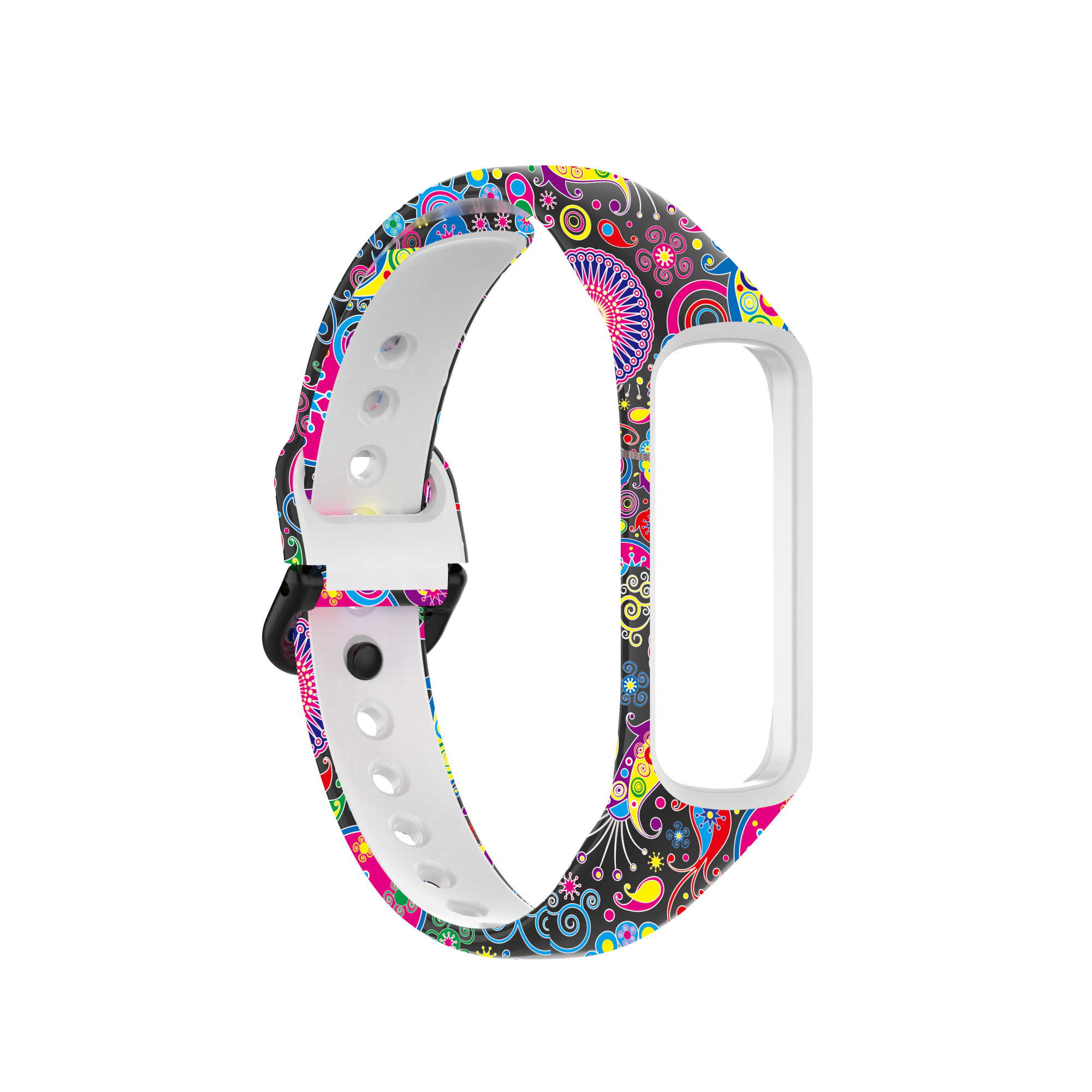 Bakeey-Printed-Pattern-Stainless-Steel-Buckle-Smart-watch-Band-Replacement-Strap-For-Samsung-Galaxy--1806217-10