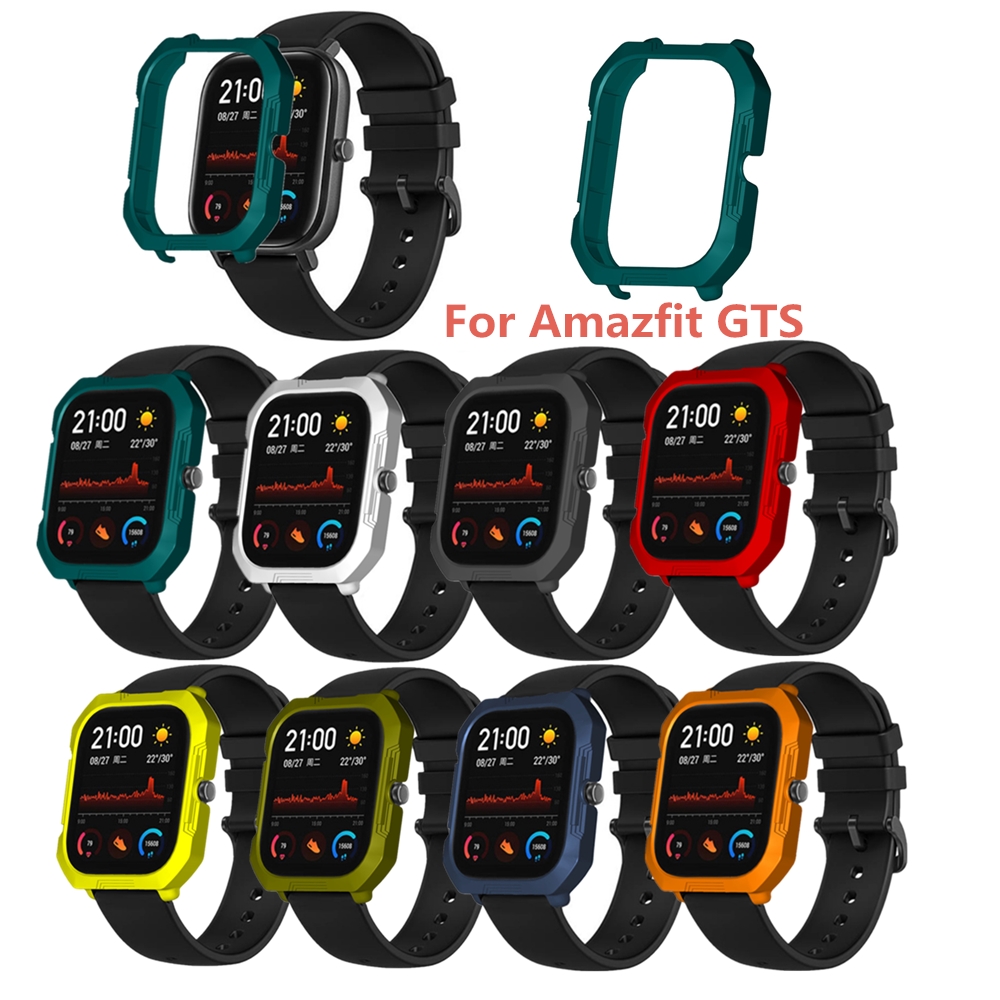 Bakeey-Pure-Ultra-light-PC-Watch-Case-Cover-Shockproof-Watch-Cover-Screen-Protector-for-Amazfit-GTS-1621032-1