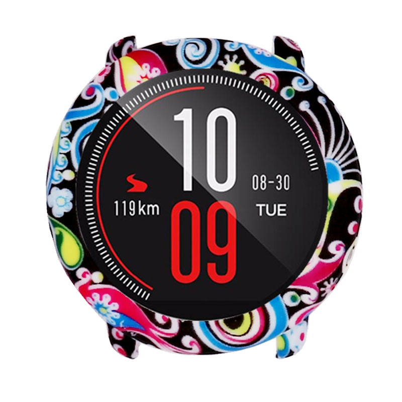 Bakeey-Siicone-Colorful-Pattern-Watch-Case-Cover-Watch-Cover-for-Amazfit-Pace-1616880-6