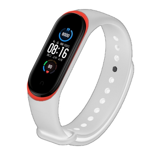 Deffrun-Dual-Color-Silicone-Watch-Band-Replacement-Watch-Strap-for-Xiaomi-mi-band-5-Non-original-1700312-3