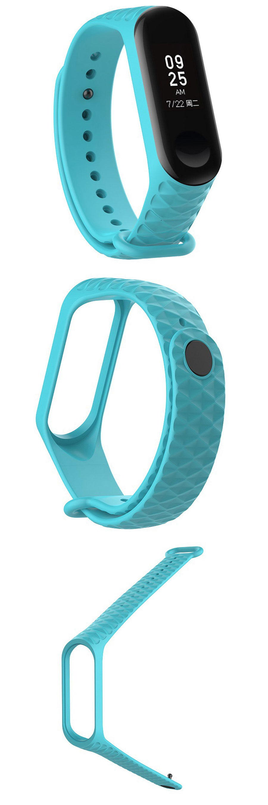 Diamond-Grain-Silicone-Strap-Replacement-Sport-Watch-Band-for-Xiaomi-Miband-3-1312911-2