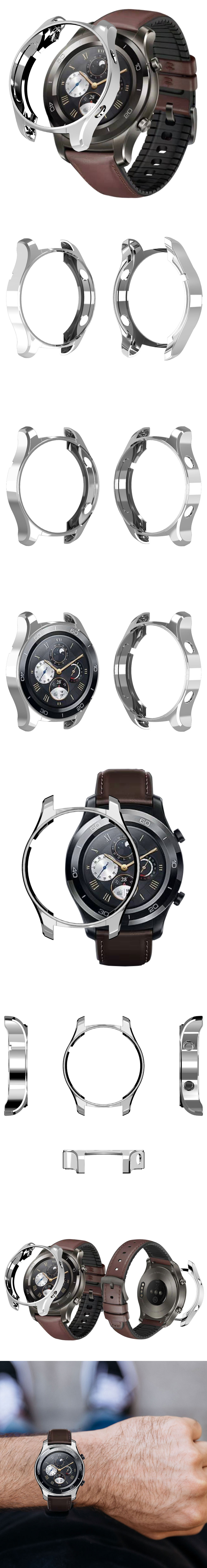 Metal-Color-Electroplate-TPU-Shatter-resistant-Soft-Shell-Watch-Cover-Case-Cover-for-Huawei-Watch-2--1442246-2