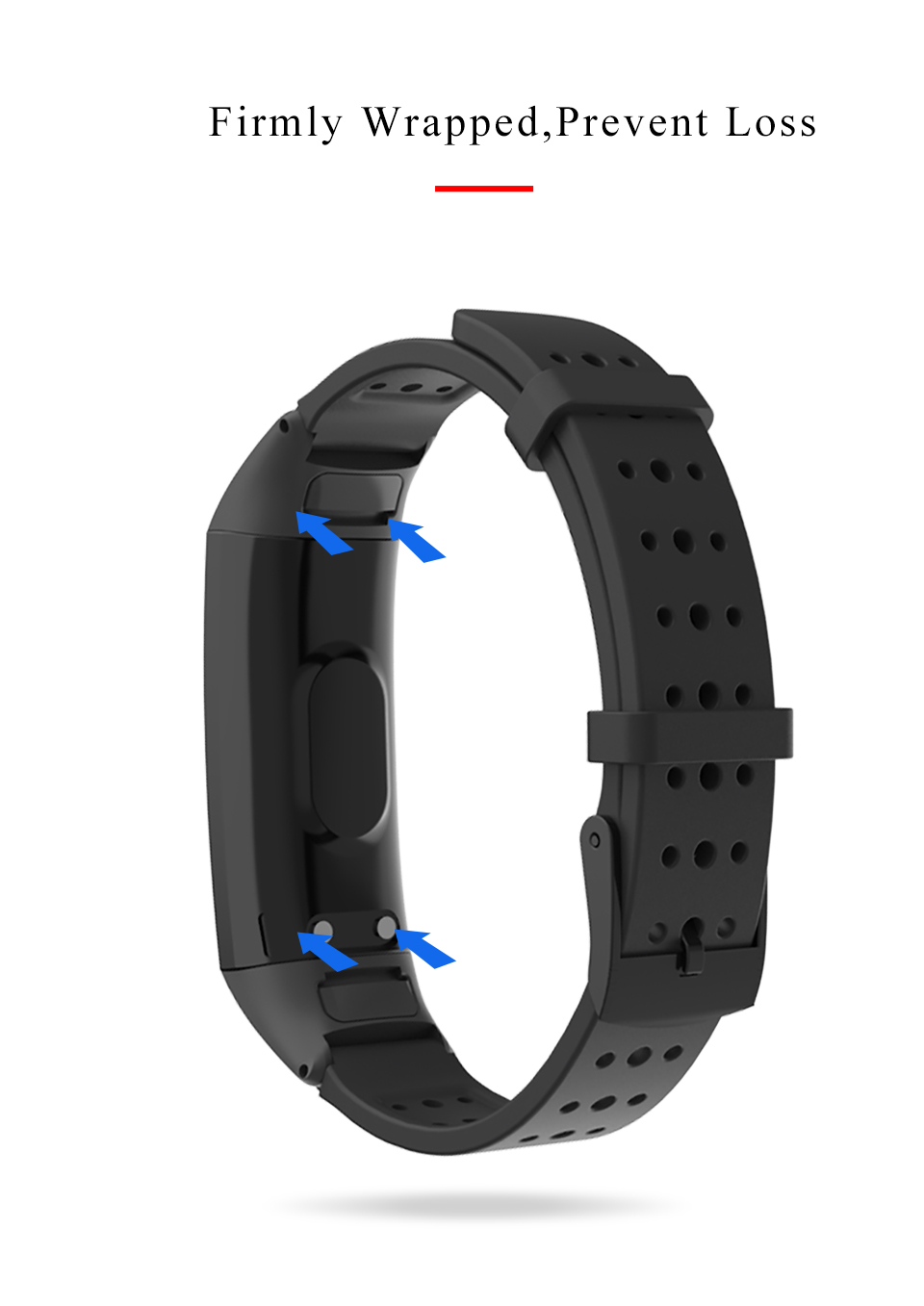 Mijobs-Silicone-Wrist-Strap-Waterproof-Watch-Band-for-Huawei-Honor-Band-4-Smart-Watch-1455309-3