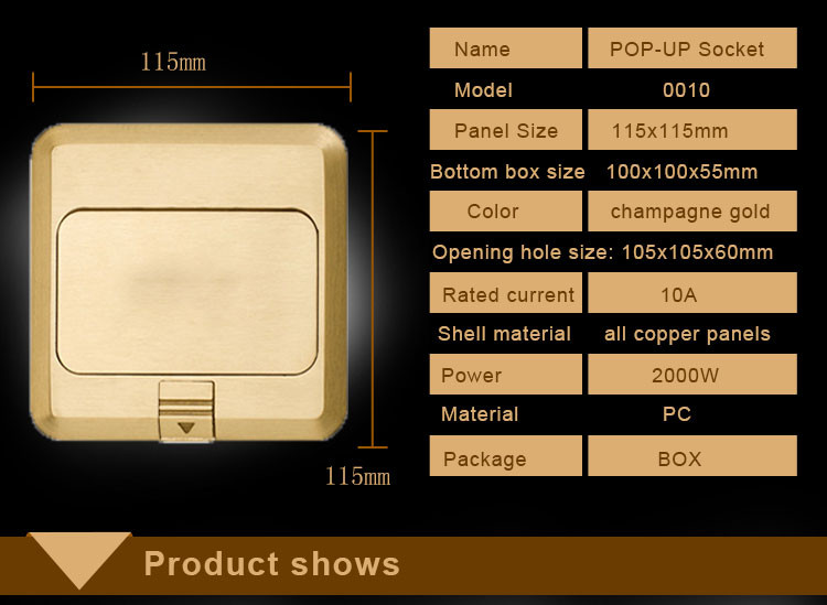 10A-2500W-Full-Copper-Four-way-Ground-Waterproof-Multi-function-Socket-1113488-3