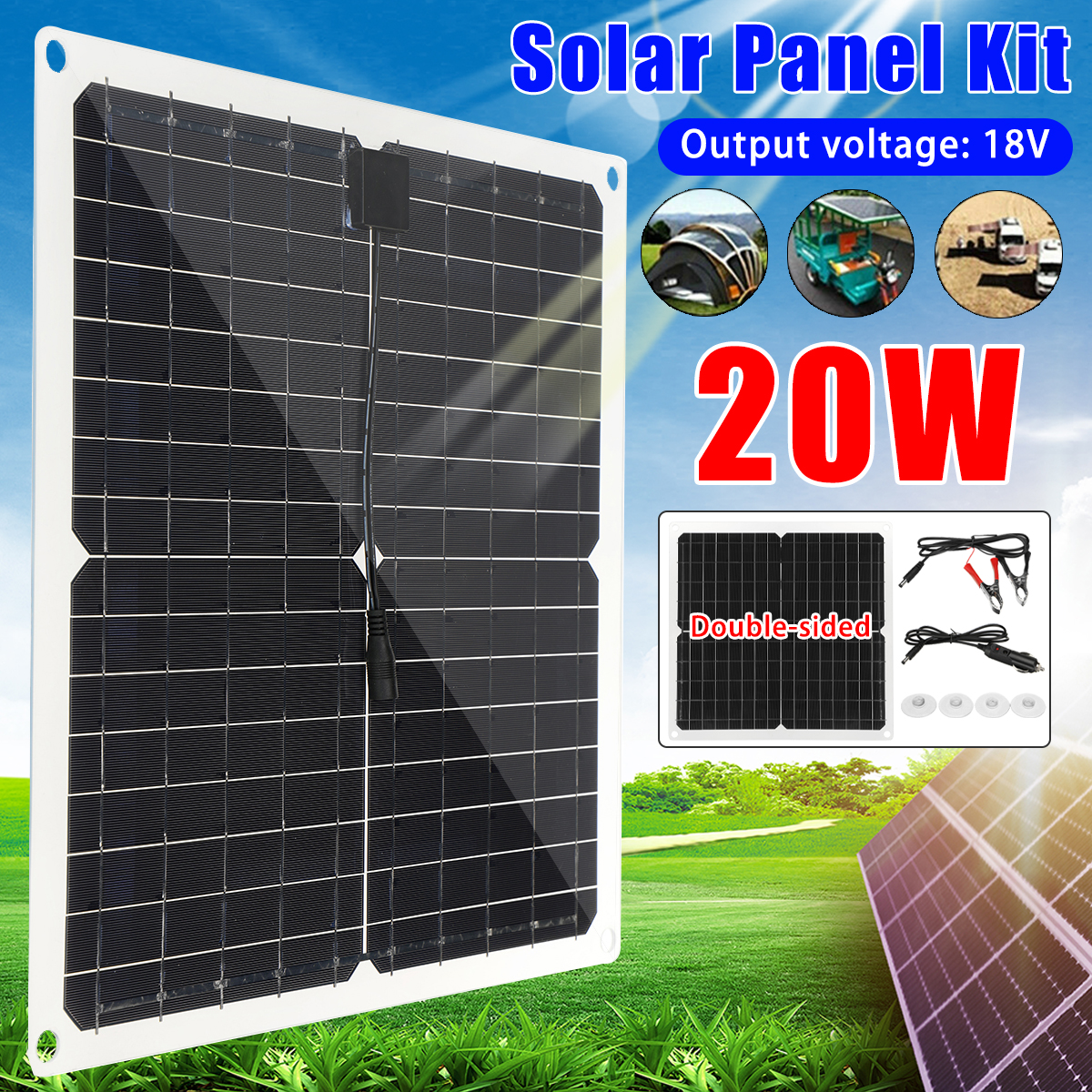 20W-18V-Solar-Panel-Kit-Monocrystalline-Solar-Power-Panel-for-Car-Yacht-RV-Boat-Moblie-Phone-Battery-1924793-1