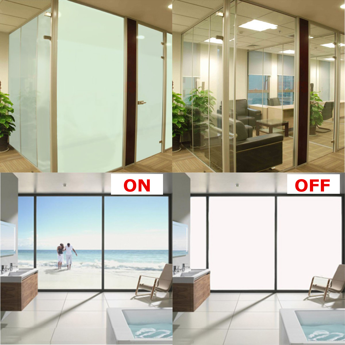 220V-10W-Window-Glass-Film-PET-Self-Adhesive-Film-Sticker-Translucent-White-w-Controller-1454087-2