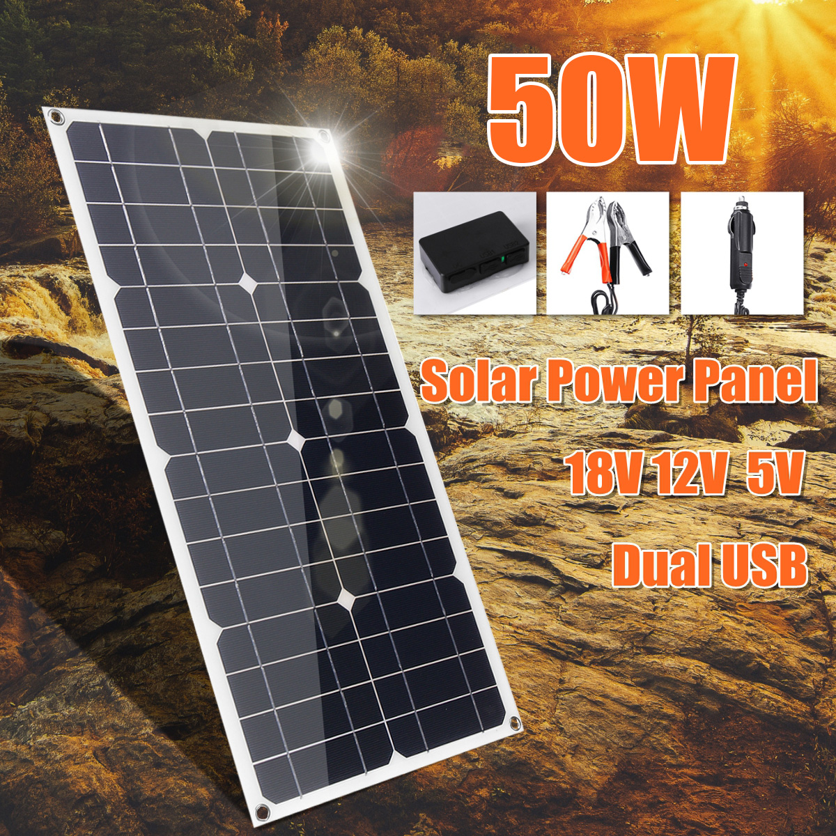 25W-18V-Mono-Solar-Panel-Dual-USB-12V5V-DC-Monocrystalline-Flexible-Solar-Charger-For-Car-RV-Boat-Ba-1856251-1