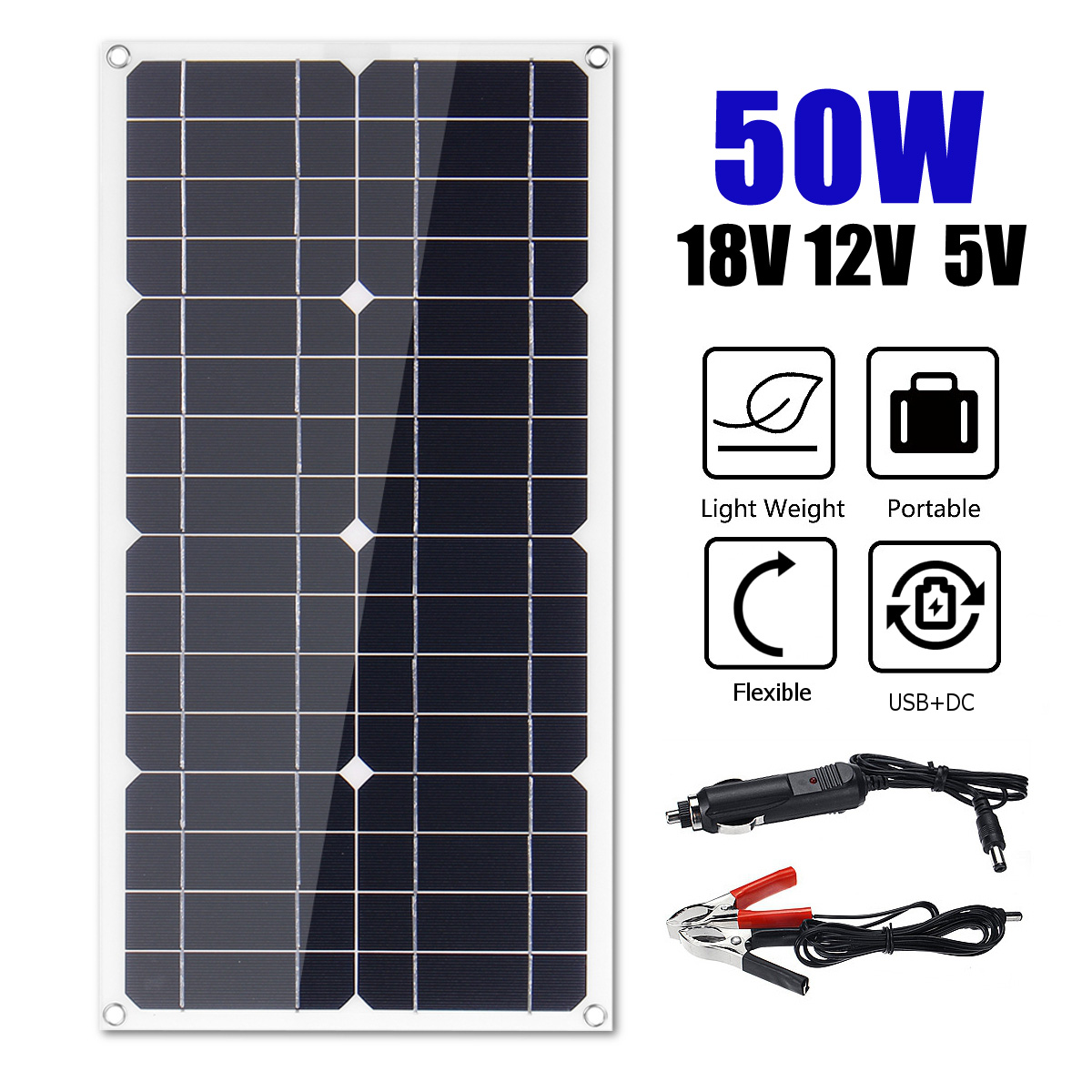 25W-18V-Mono-Solar-Panel-Dual-USB-12V5V-DC-Monocrystalline-Flexible-Solar-Charger-For-Car-RV-Boat-Ba-1856251-6