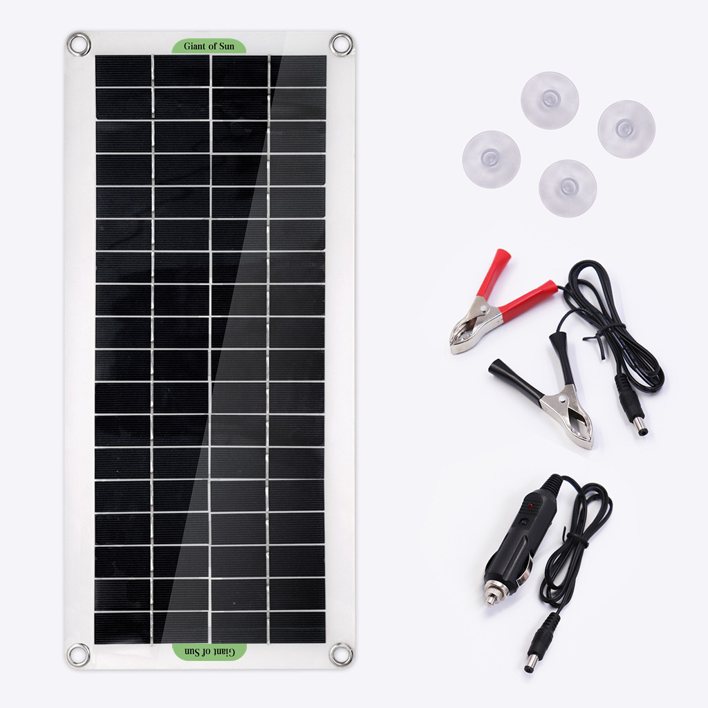 25W-Portable-Solar-Panel-Battery-Charger-USB-Kit-Complete-Solar-Cell-Smart-Phone-Flexible-Power-Bank-1744372-2