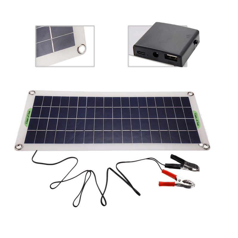 25W-Portable-Solar-Panel-Battery-Charger-USB-Kit-Complete-Solar-Cell-Smart-Phone-Flexible-Power-Bank-1744372-4