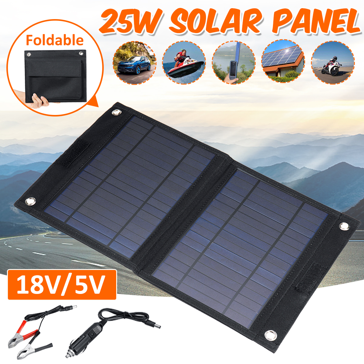25W-Sun-Power-Foldable-Solar-Panel-Polycrystalline-Battery-Power-Car-Charger-18V5V-Dual-USB-Output-1611465-4