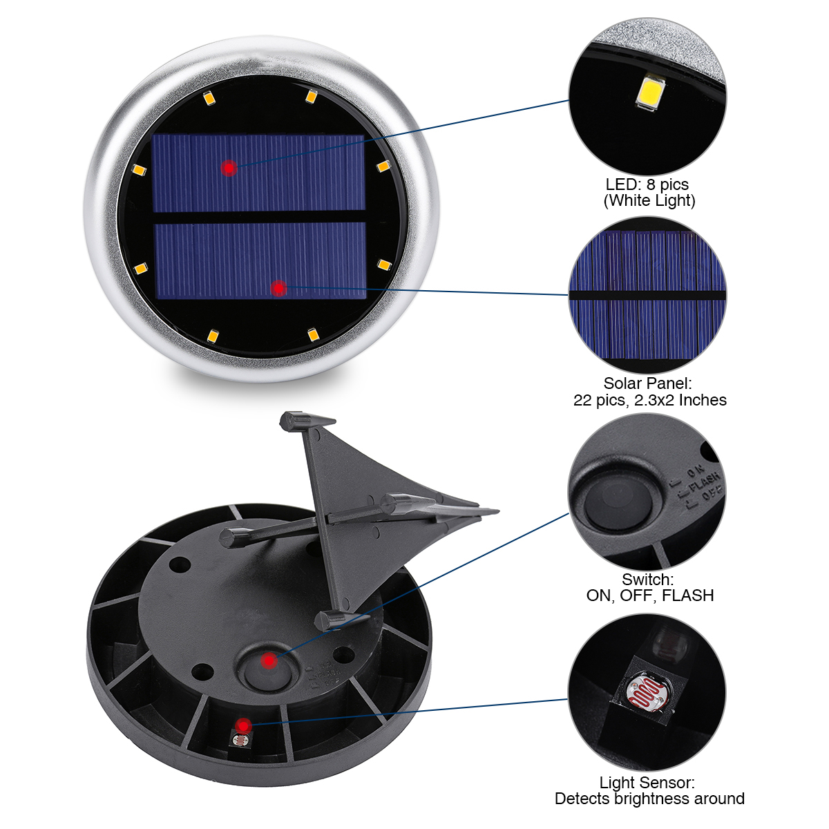 2X-8-LED-Solar-Power-Buried-Light-Underground-Lamp-IP66-Waterproof-Outdoor-Path-Way-Garden-Decking-L-1541283-5