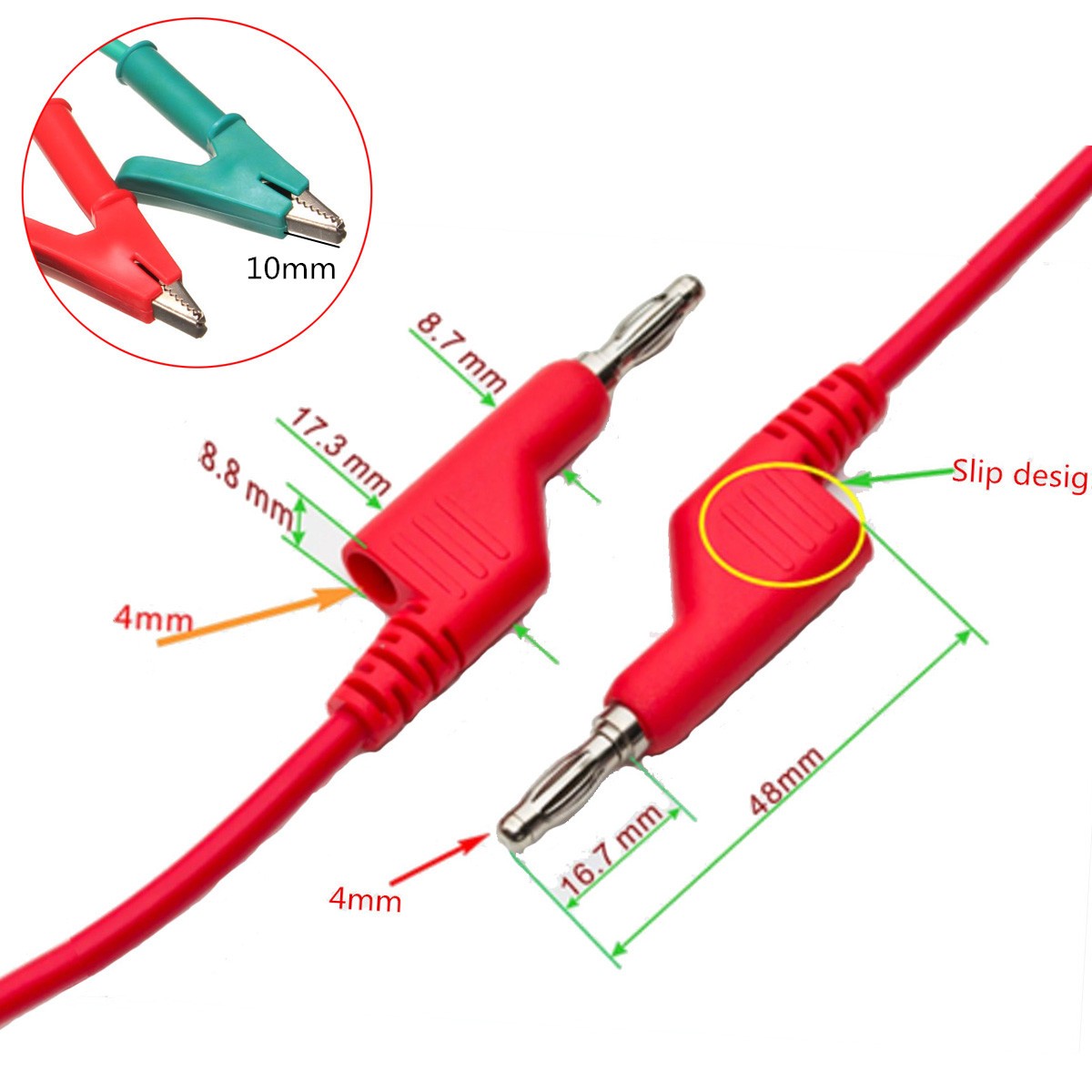 5Pcs-Silicone-Banana-Plug-to-Crocodile-Alligator-Clip-Test-Probe-Lead-Wire-Cable-1209483-7