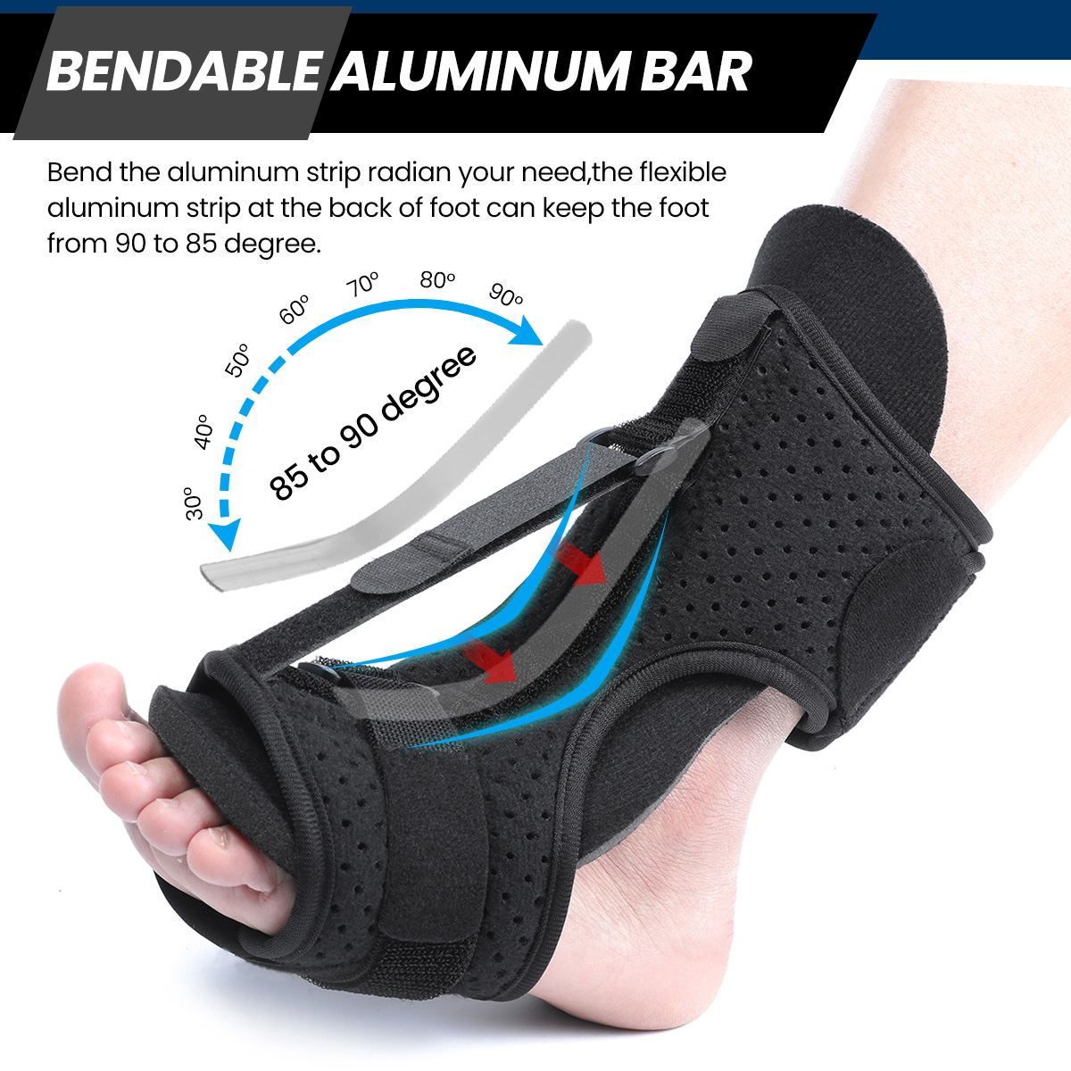 CHARMINER-Plantar-Fasciitis-Night-Splint-Foot-Drop-Orthotic-Brace-with-Sponge-Fitness-Ball-Adjustabl-1886030-2