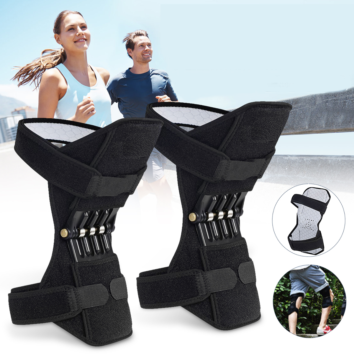 MUMIAN-A9-Knee-Stabilizer-Pad-Rebound-Spring-Force-Knee-Support-Sports-Knee-Protective-Gear-1593416-3