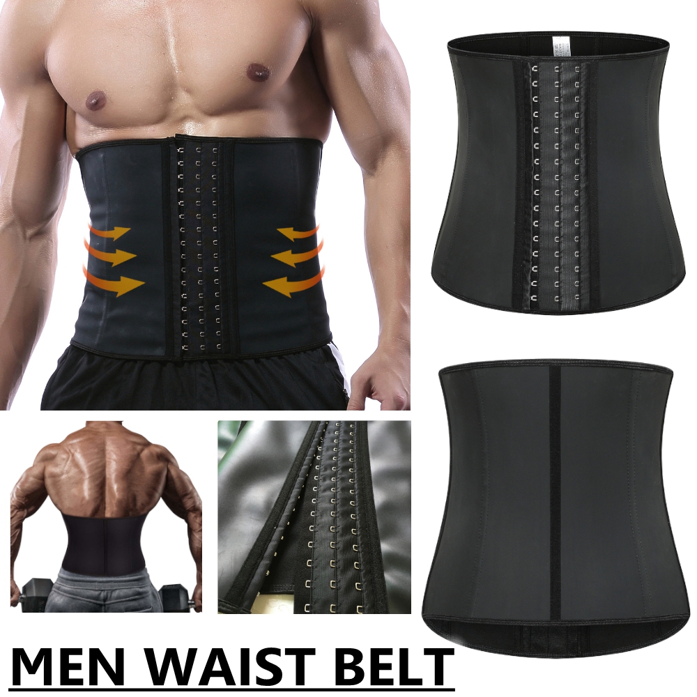 Men-Plus-Size-Adjustable-Waist-Support-Strap-High-Elasticity-Tummy-Tuck-Waist-Belt-Waistband-Body-Sh-1555972-2