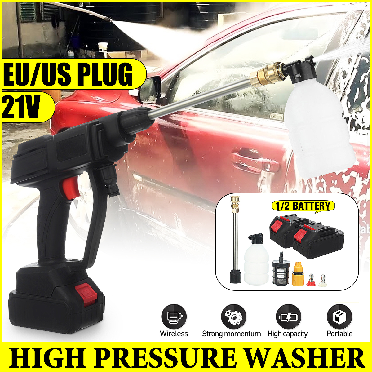 21V-High-Pressure-Washer-Car-Washing-Machine-Water-Washing-Guns-W-12pcs-Battery-For-Makita-1857518-1