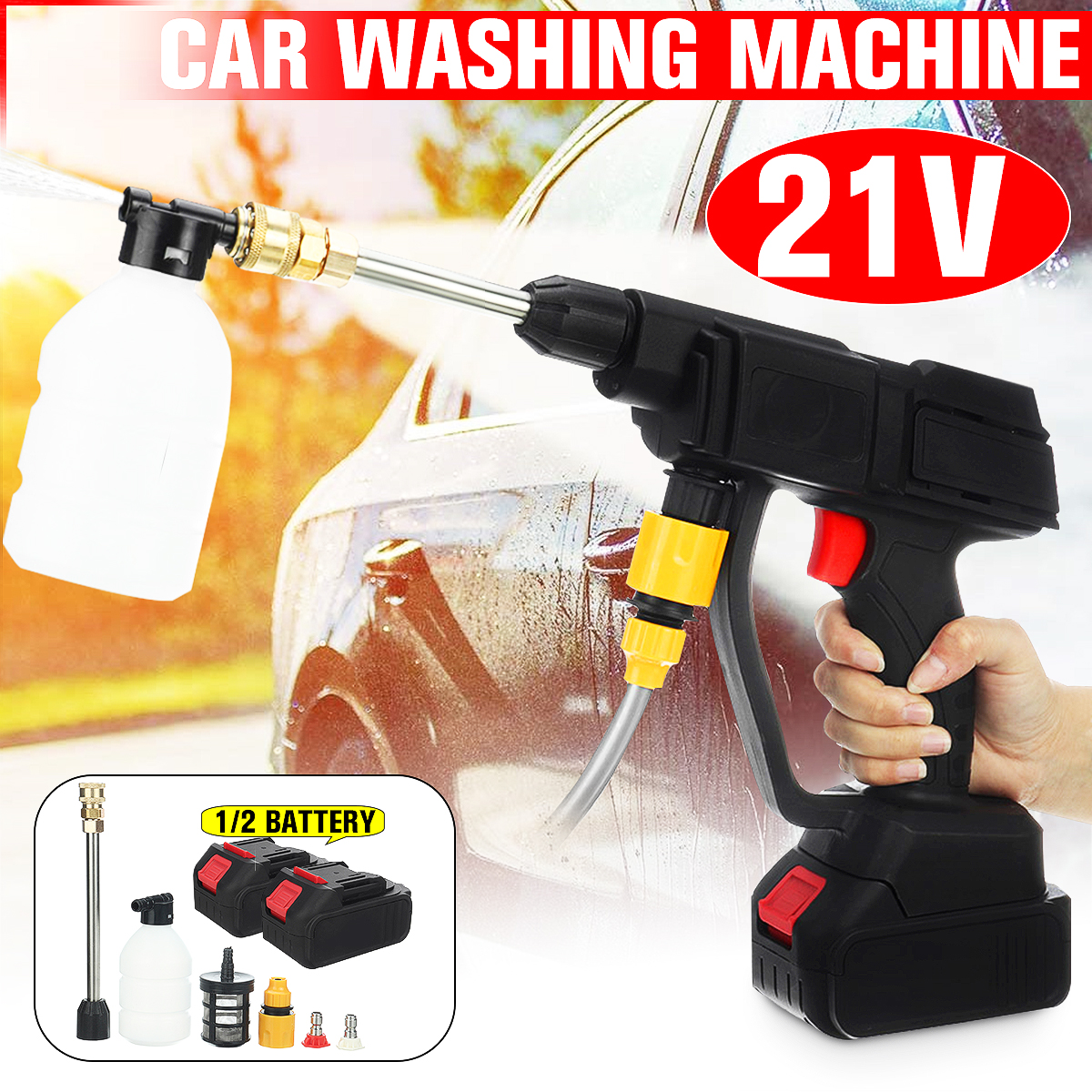 21V-High-Pressure-Washer-Car-Washing-Machine-Water-Washing-Guns-W-12pcs-Battery-For-Makita-1857518-2