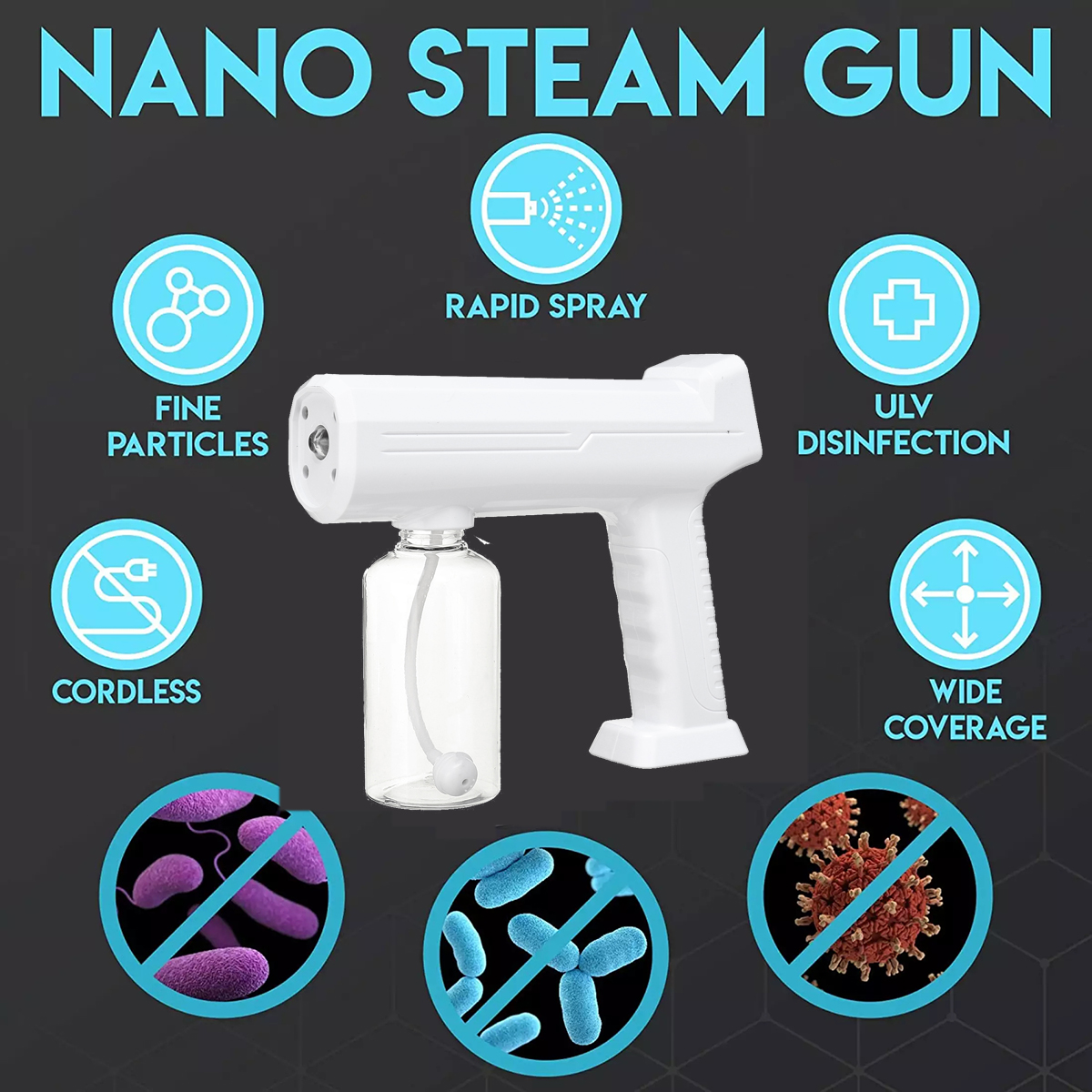 Electric-Spray-Guns-Spray-Machine-Wireless-Electric-Sanitizer-330ML-Sprayer-Disinfects-Blue-Light-St-1903062-4