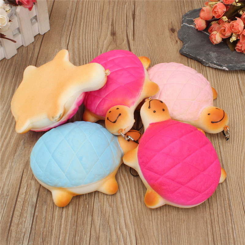 13cm-Soft-Kawaii-Cute-little-Turtle-Phone-Bread-Bun-Squishy-Charms-With-Rope-Random-Color-1074817-1