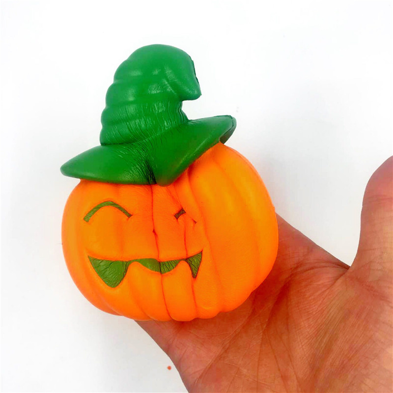 Chameleon-Soft-Halloween-Pumpkin-Witch-Hat-Squishy-Slow-Rising-Stress-Stretch-Kids-Toy-Gift-1221005-3