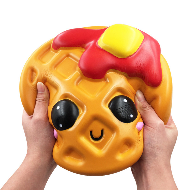 Giant-Jumbo-Squishy-Bread-Waffle-Cake-24CM-Cookies-Slow-Rising-Soft-Scented-Toy-1419066-2