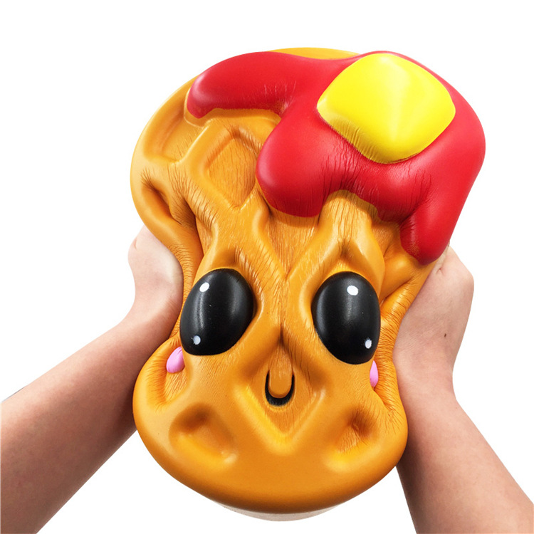 Giant-Jumbo-Squishy-Bread-Waffle-Cake-24CM-Cookies-Slow-Rising-Soft-Scented-Toy-1419066-3