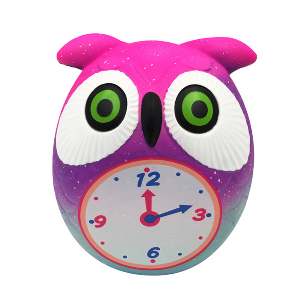 Taburasaa-Owl-Clock-Squishy-121059CM-Soft-Slow-Rising-With-Packaging-Collection-Gift-Toy-1360928-1