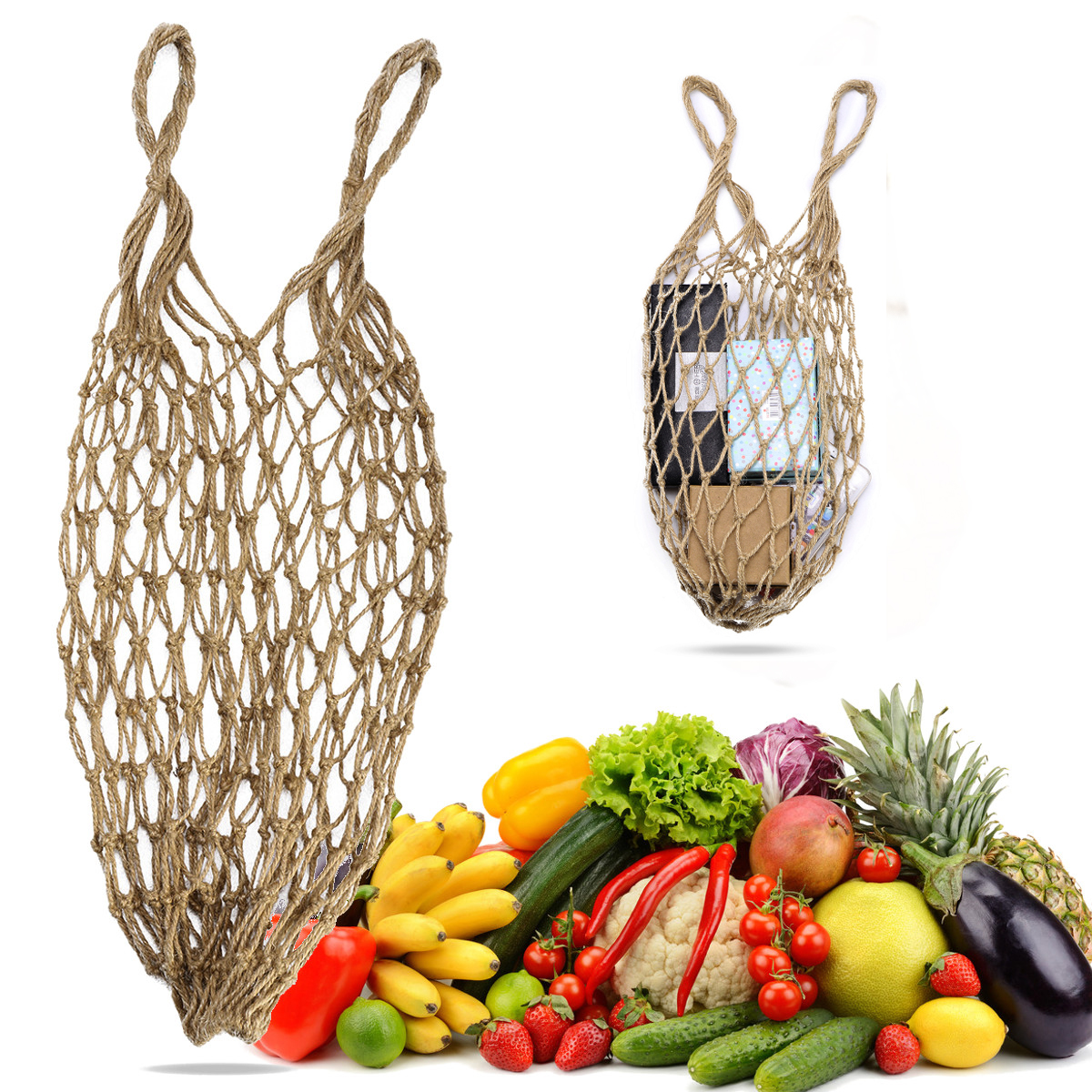 Mesh-Jute-String-Net-Shopping-Short-Handle-Re-Usable-Storage-Bag-1640776-1