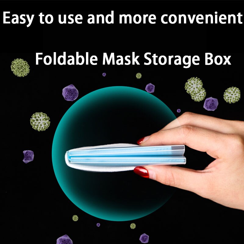 Bakeey-Portable-Foldable-Disposable-Face-Mask-Storage-Folder-Box-Small-Watch-Box-Container-Case-1652047-2