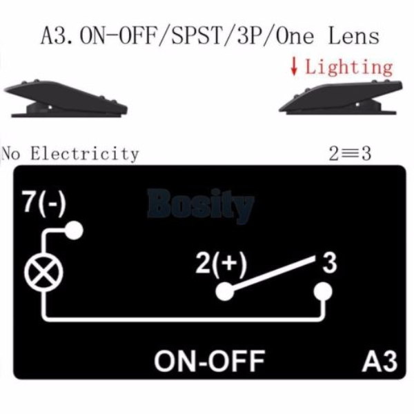 12V-20-Amp-Daystar-Bar-Rocker-Switch-3-Pin-ARB-RedYellowWhiteGreenBlue-Light-1217874-2