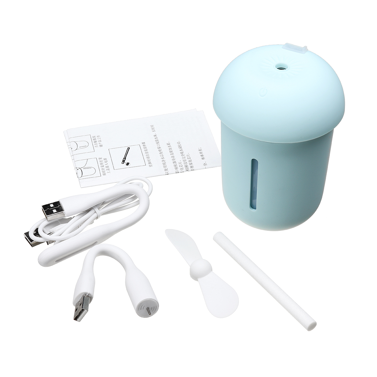 3-IN-1-DC-5V-200ml-Mushroom-Humidifier-USB-Recharge-LED-Light-Fan-Air-Mist-Purifier-1362405-6